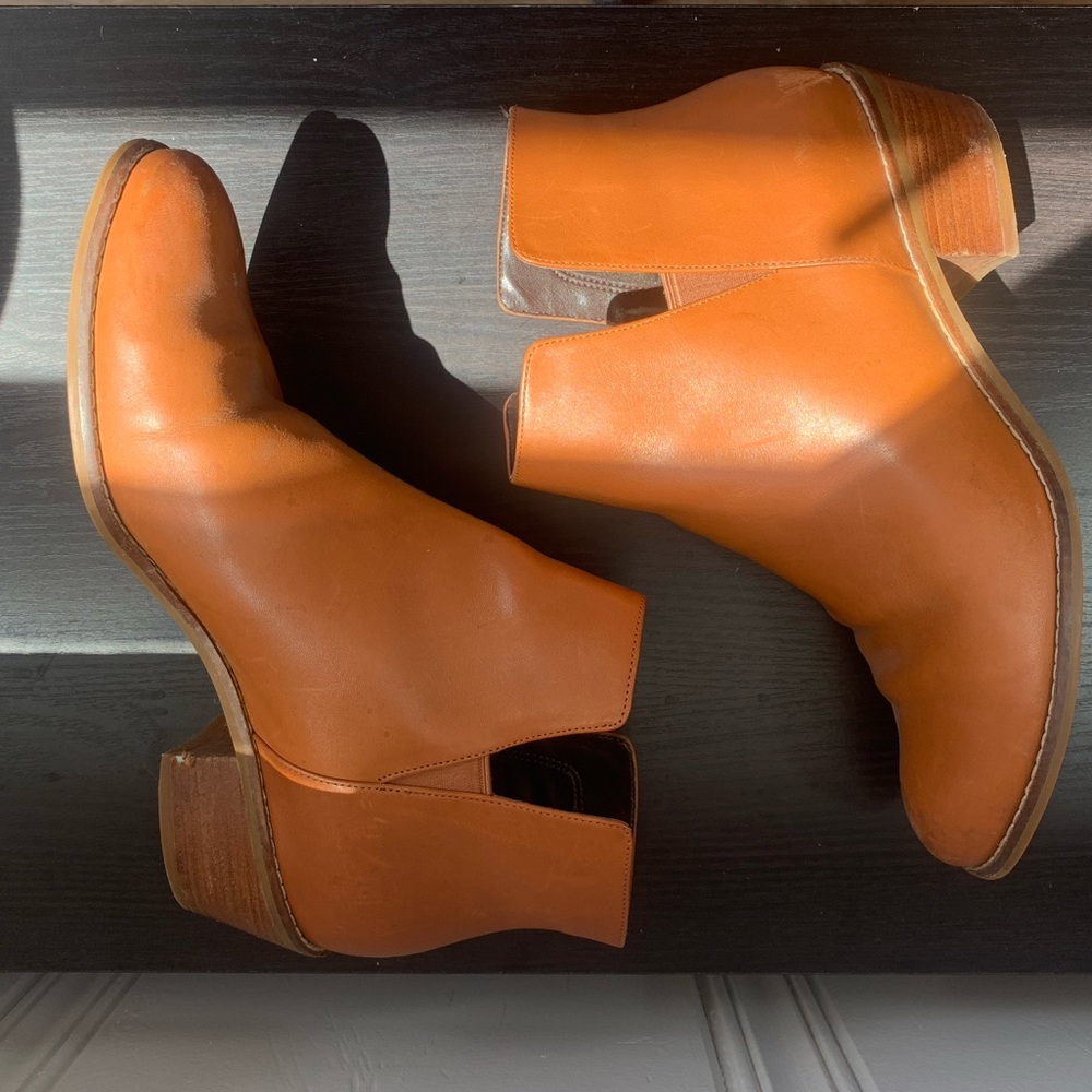Cole Haan saddle leather ankle boots